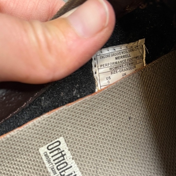 Merrell Encore Groove Wool Brown Clogs Mules size 6 Gorpcore Utility Outdoor - Picture 11 of 11